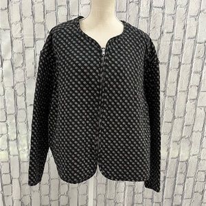 Old Navy Size:2X Quilted Bomber Jacket for Women 56% Cotton Multi Color